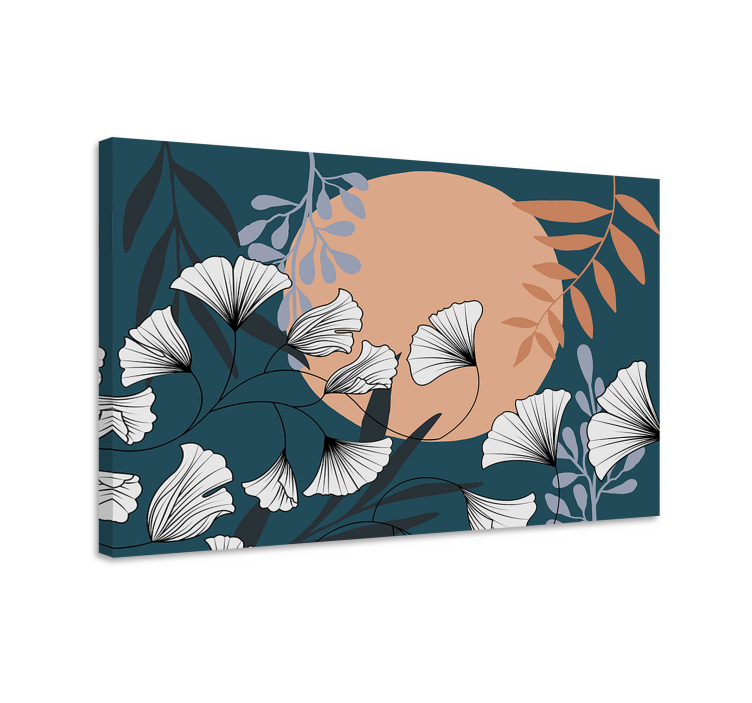 Flowers canvas elegant blossom design - TenStickers
