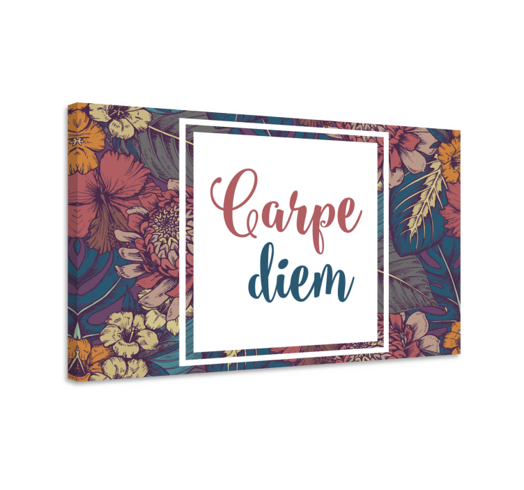 Quote canvas seize the day design - TenStickers