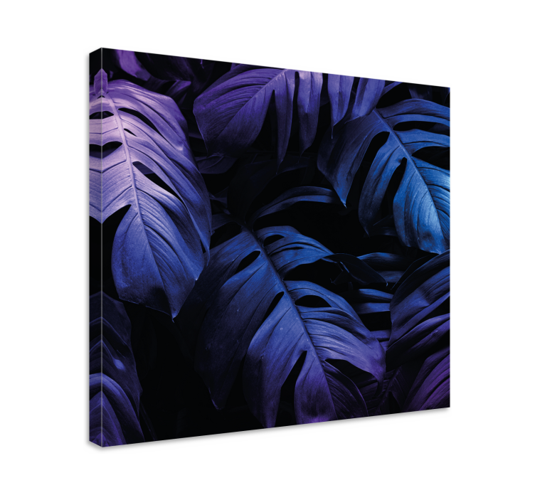 Flowers canvas tropical foliage arrangement - TenStickers