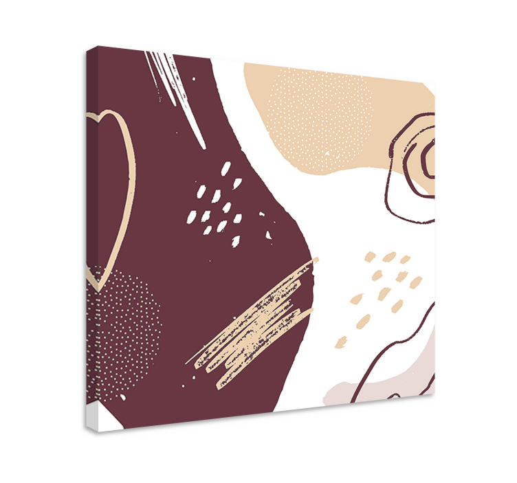 Abstract Shapes Composition modern canvas art - TenStickers