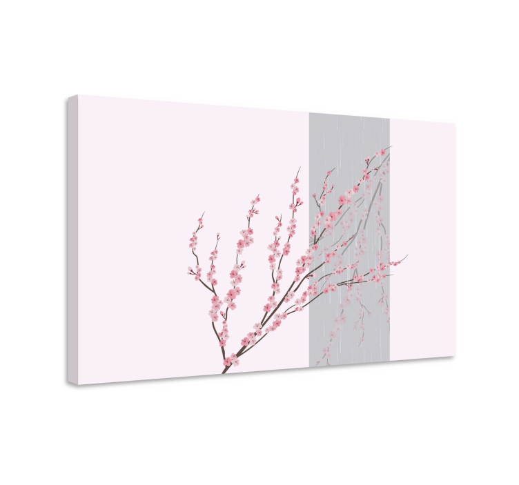 Aesthetic color flowering  canvas art prints - TenStickers