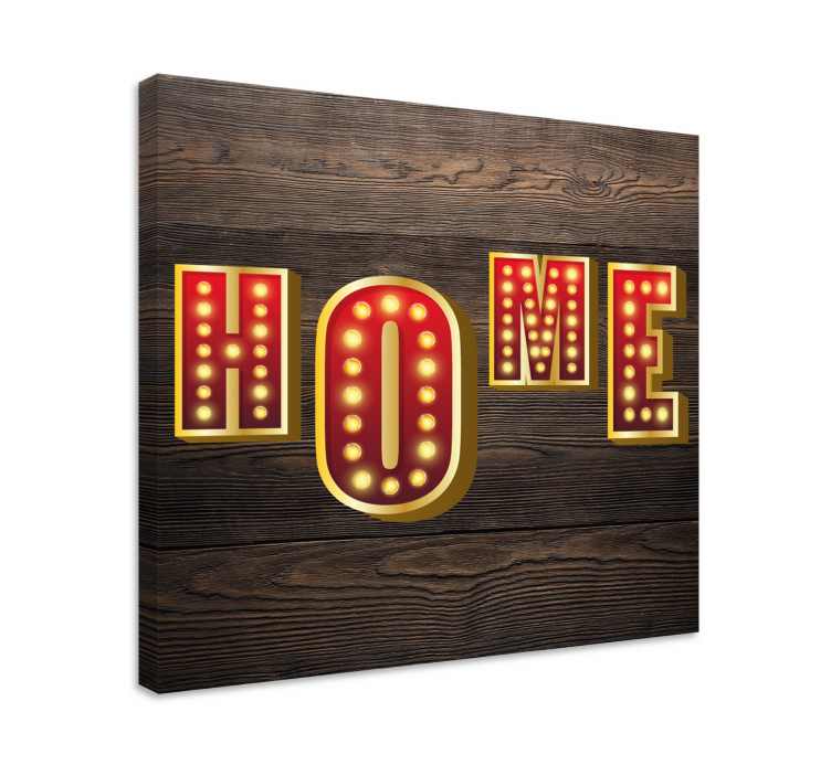 Quote canvas home illuminated sign - TenStickers