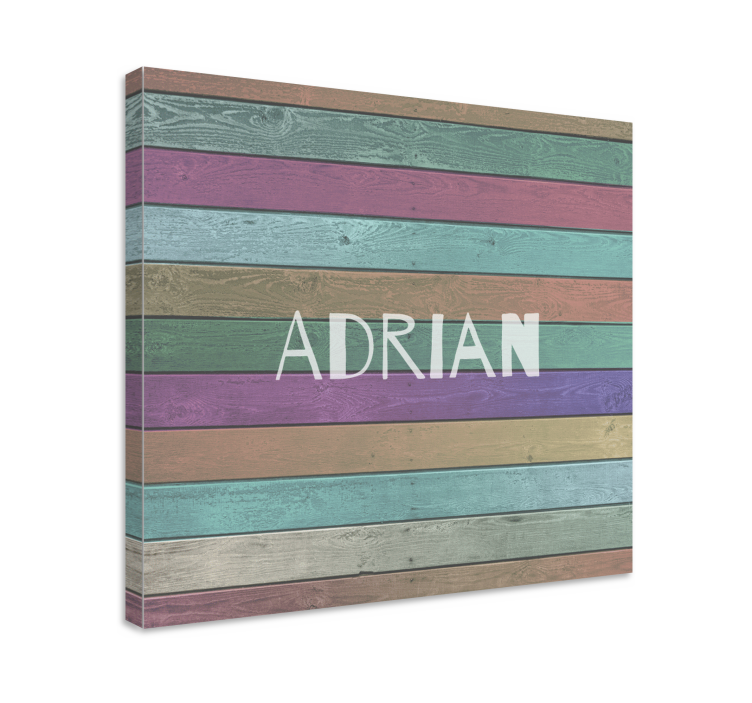 Abc canvas wall art personalized name showcase - TenStickers