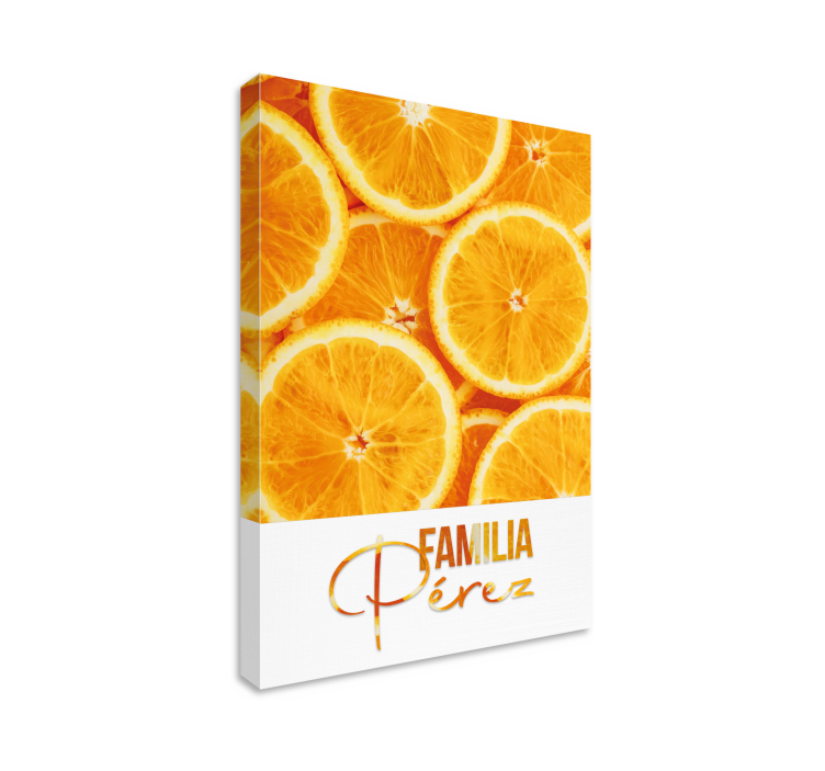 Naranja fruit canvas wall art - TenStickers