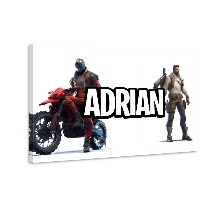 personalized characters name video game canvas art - TenStickers