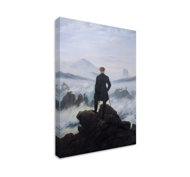 Wanderer above the Sea of Fog  canvas art - TenStickers