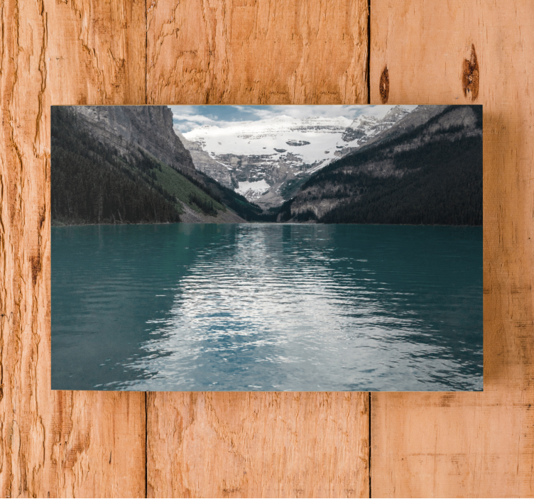 3D mountain landscape river canvas prints - TenStickers