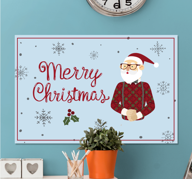 3d pictures wall art santa claus joy - TenStickers