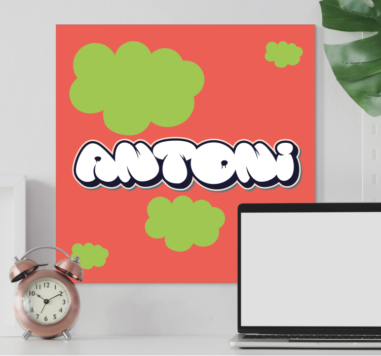 Abc canvas wall art in fun typography design - TenStickers