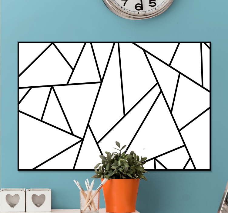 Angular Patterns abstract wall art  1 - TenStickers