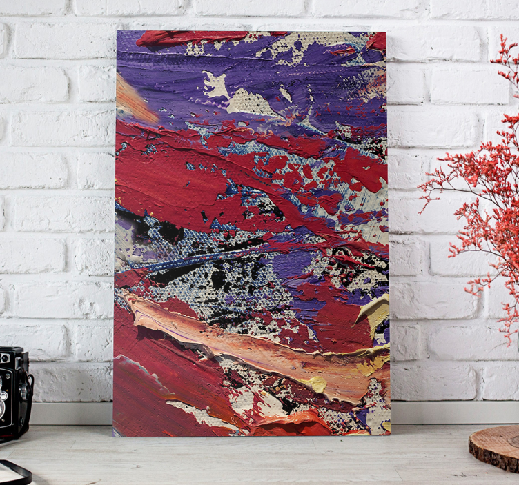 Abstract wall art 1 dynamic color flow - TenStickers