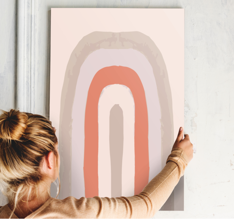 Abstract wall art 1 soft arch design - TenStickers