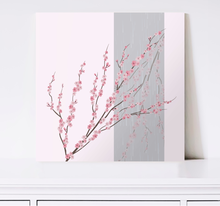 Aesthetic color flowering  canvas art prints - TenStickers