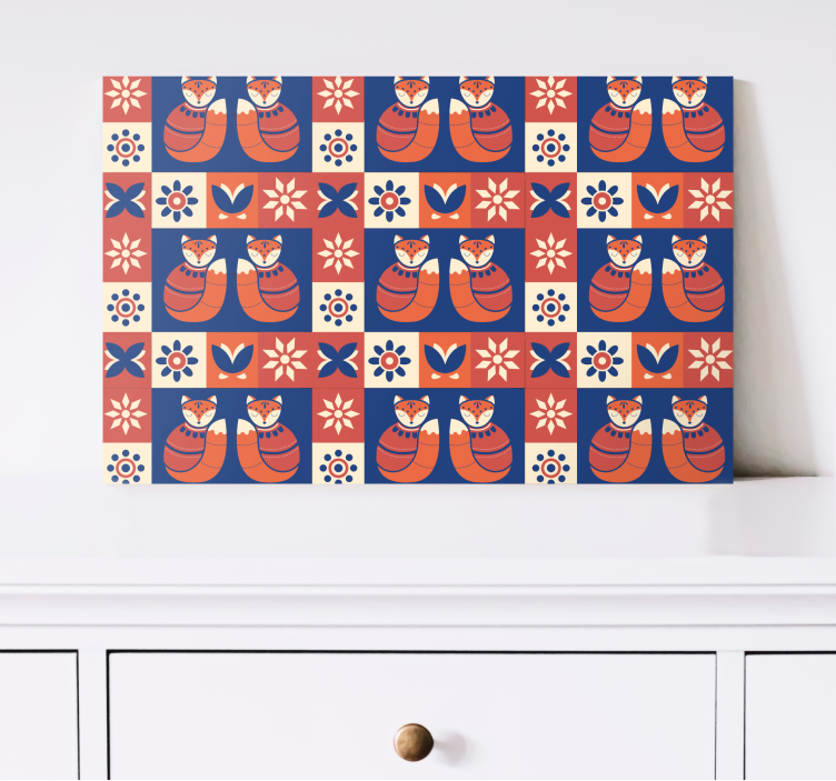 Cat wall art friendly cat design - TenStickers