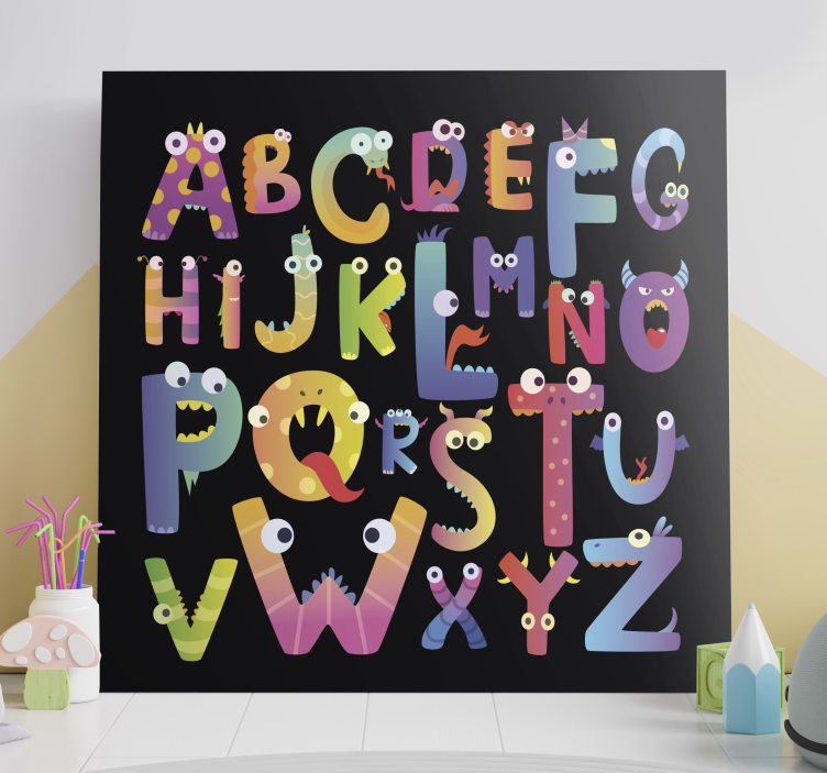 Children's alphabet Alphabet canvas prints - TenStickers