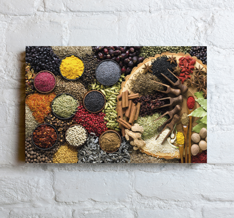 Colour spices  Bar canvas print - TenStickers