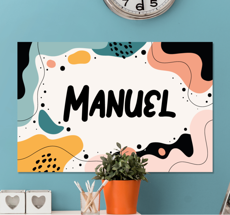 Custom canvas print fun name design - TenStickers