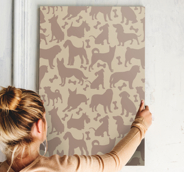 Dog wall art playful dog designs - TenStickers