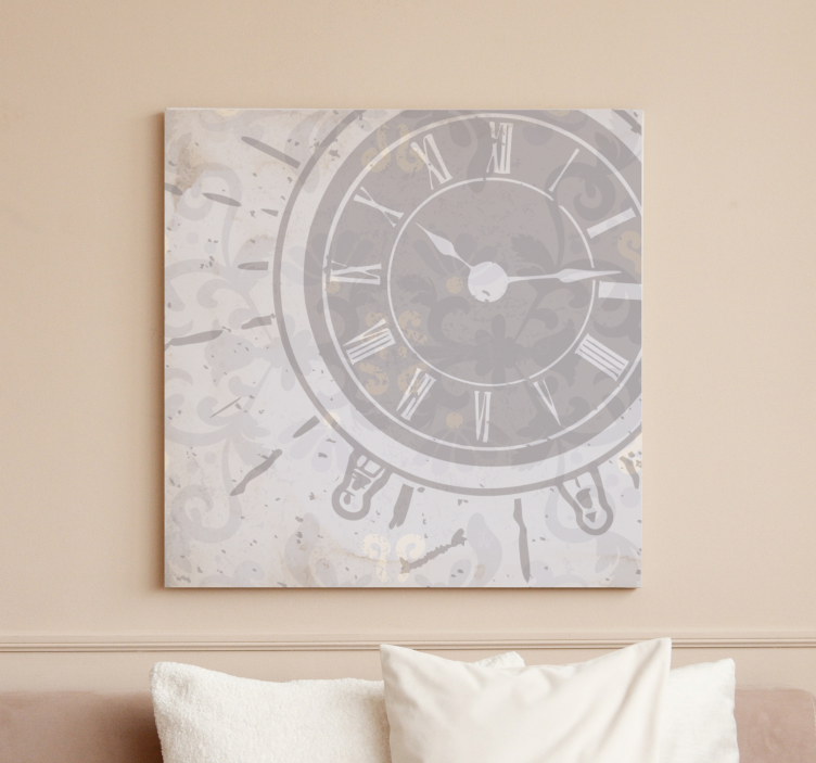 Elegant Clock Design abstract wall art  1 - TenStickers