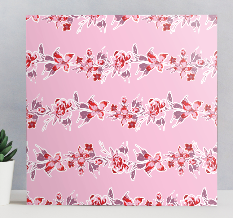 Flowers canvas botanical design artwork - TenStickers