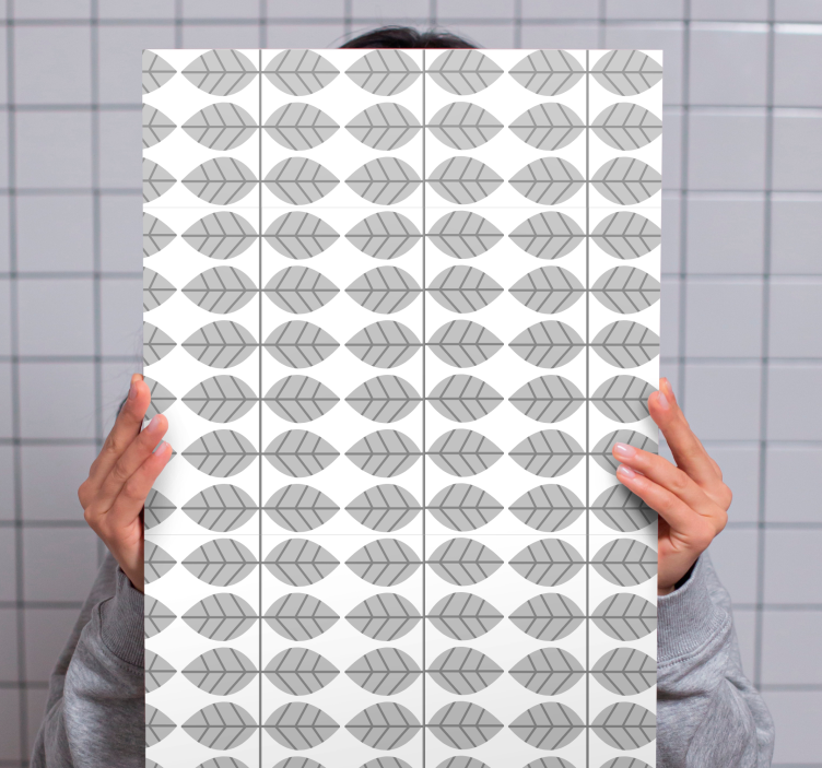 Flowers canvas with leaf pattern design - TenStickers