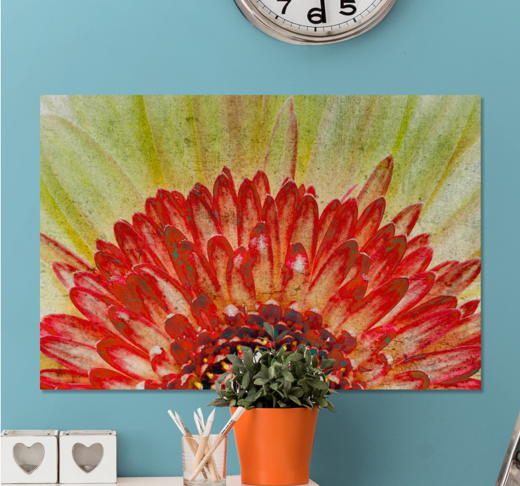 Flowers canvas with lively floral detail - TenStickers