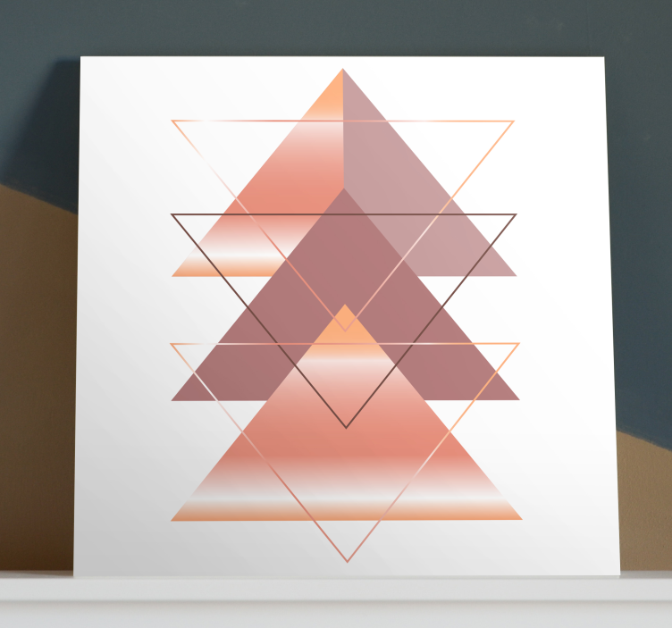 Geometric Triangle Fusion geometric canvas - TenStickers