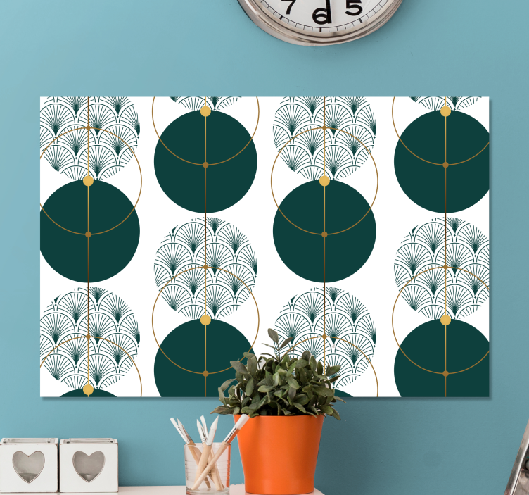 Glamour style art geometric canvas - TenStickers