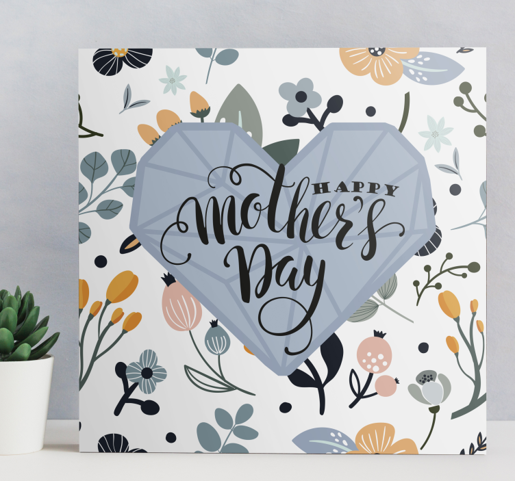 Happy Mother's Day Mother's day canvas prints - TenStickers