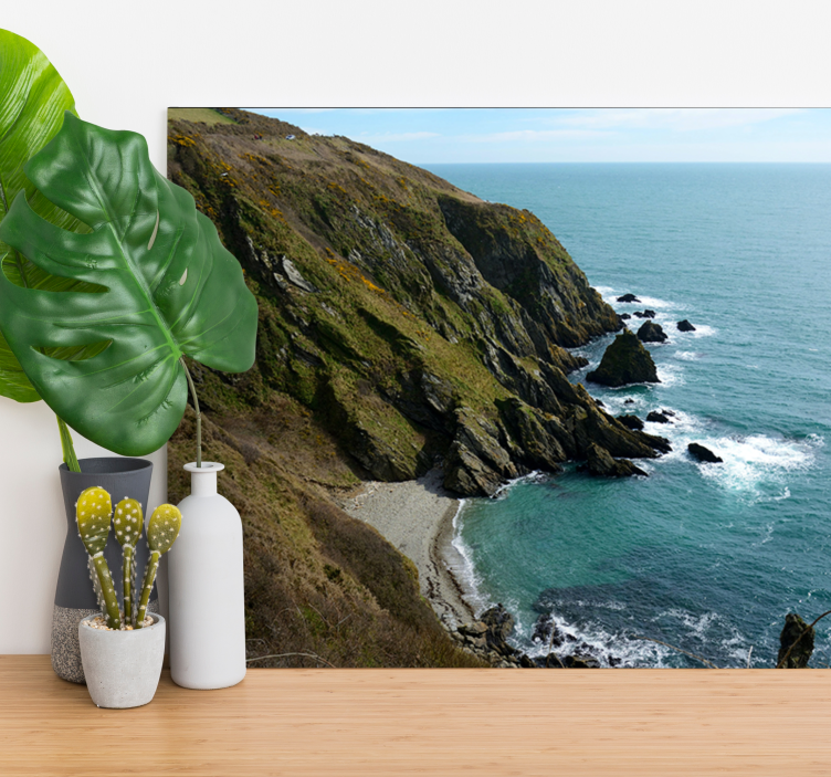 Landscape canvas coastal rocky view - TenStickers