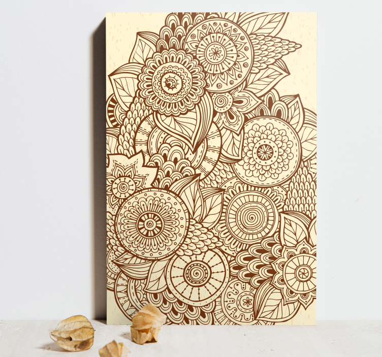 Mandala geometric pattern mandala canvas art - TenStickers