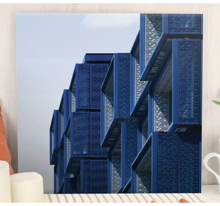 Modern canvas art futuristic architectural design - TenStickers