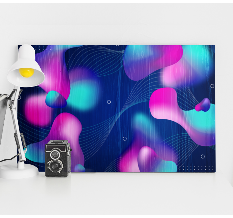 Modern fluid art gradients canvas art prints - TenStickers