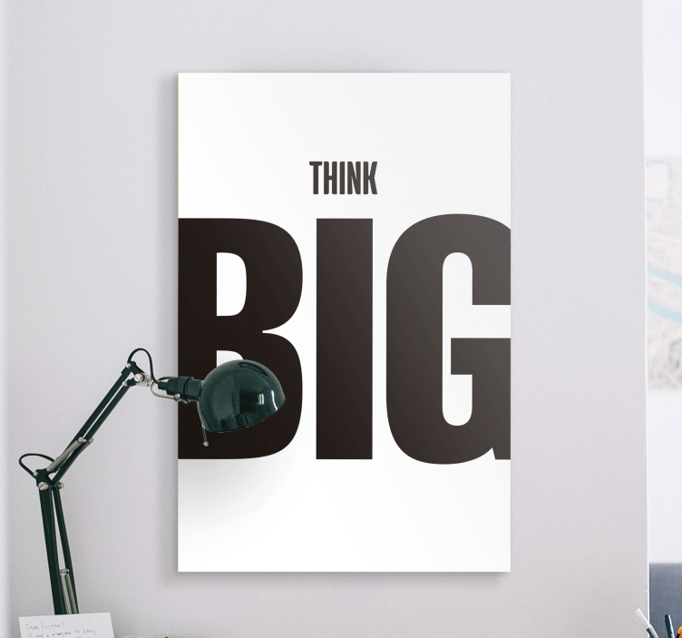 Motivational 'Think Big' Office wall prints - TenStickers