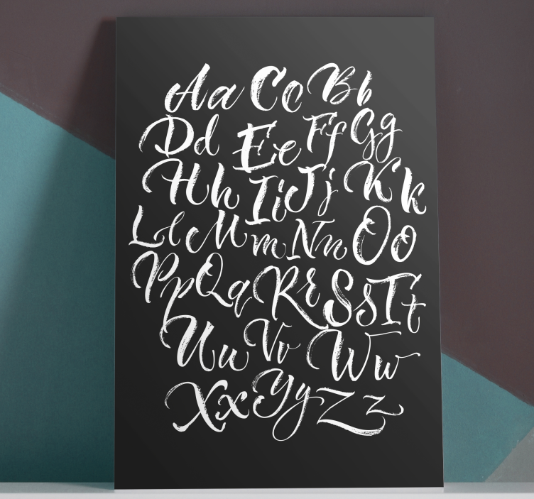 Old style alphabet Alphabet canvas prints - TenStickers