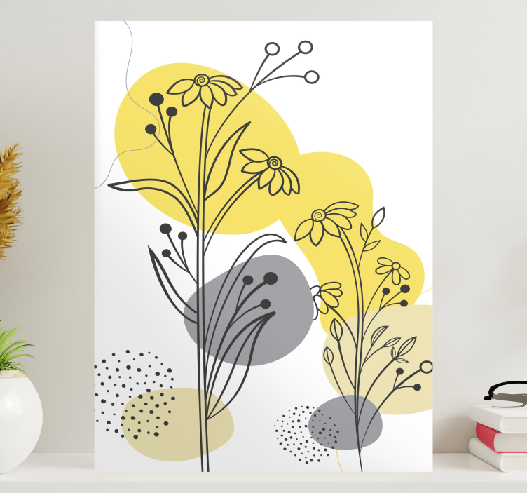 Pantone plants nordic art prints - TenStickers