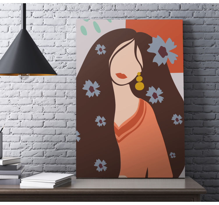People canvas elegant woman artwork - TenStickers