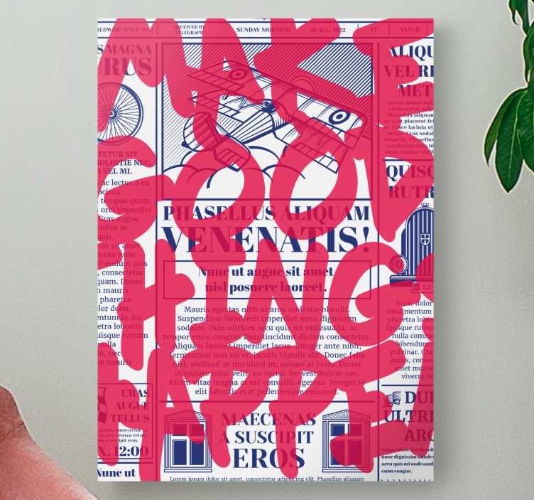 Quote canvas for making good things - TenStickers