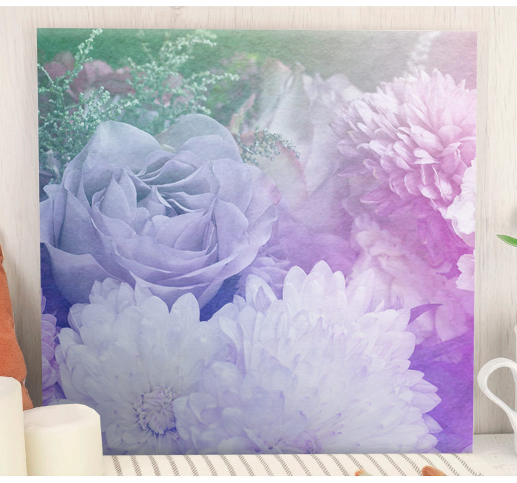Soft Floral Arrangement Flowers  canvas - TenStickers