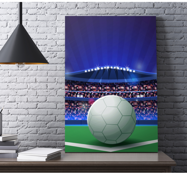 Sports canvas art soccer stadium scene - TenStickers