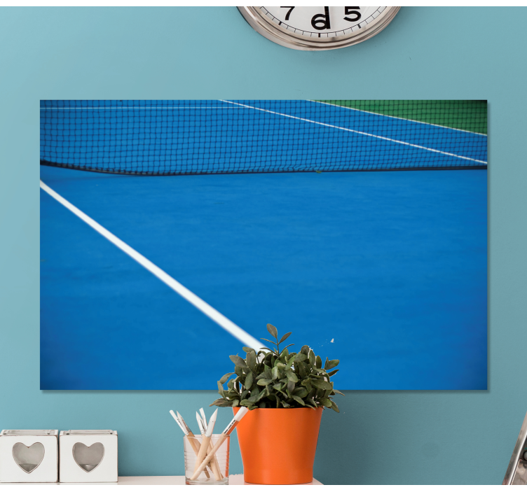 Sports canvas art tennis court lines - TenStickers