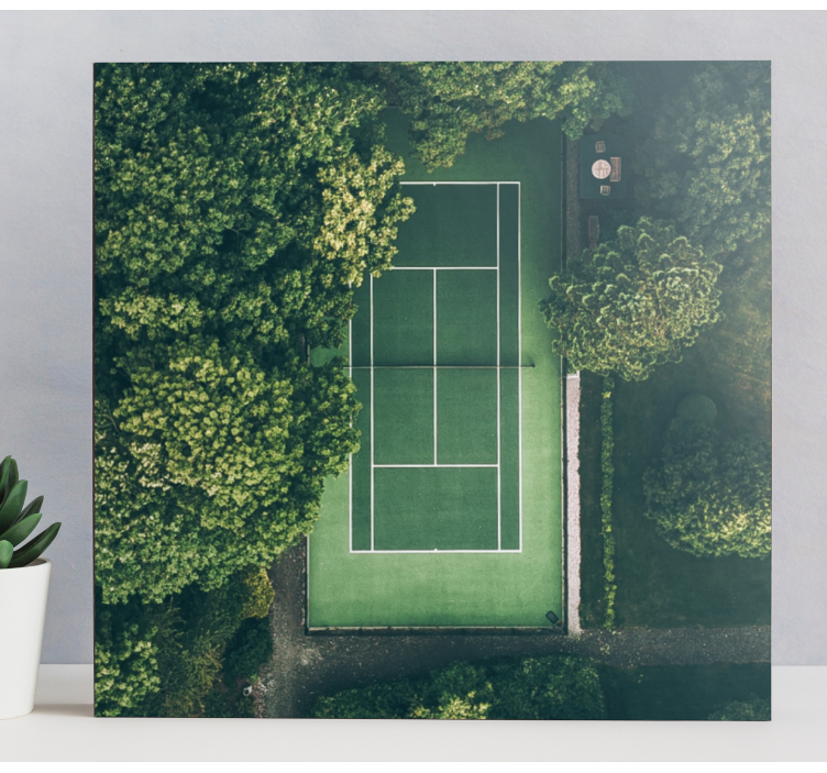 Tennis Court View sports canvas art - TenStickers
