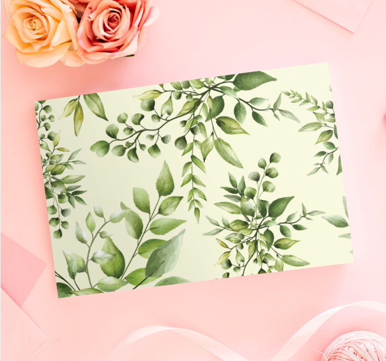 Tropical flourishing leaves Plant canvas prints - TenStickers