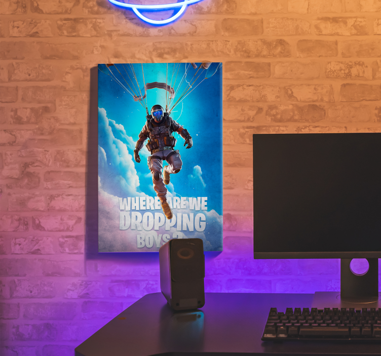 where are we dropping video game canvas art - TenStickers