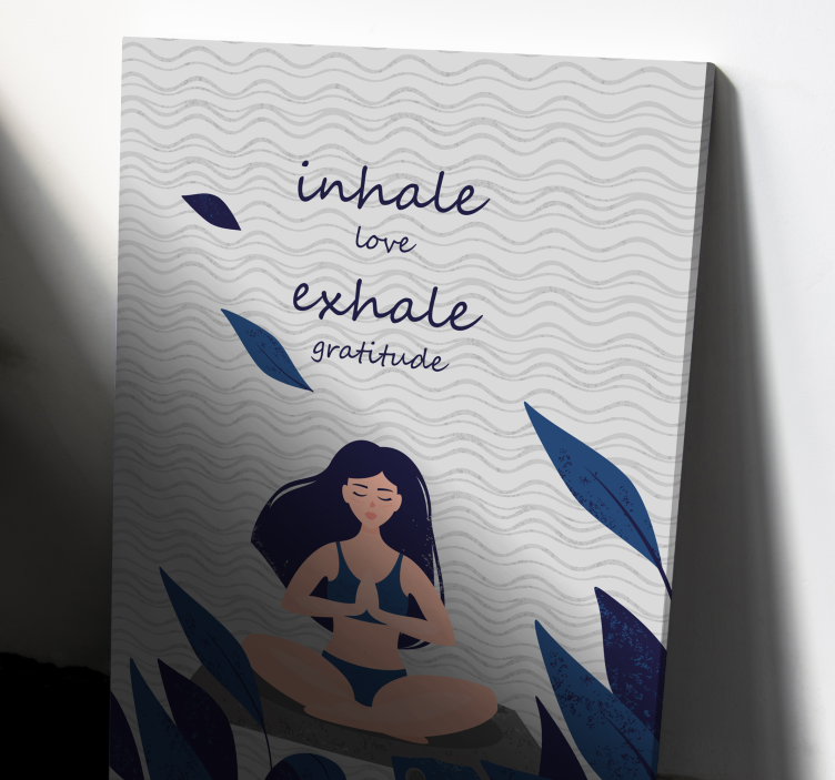 Zen meditation canvas print - TenStickers