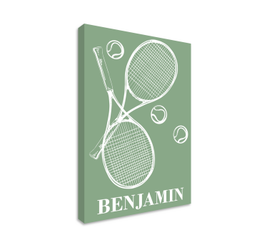 Personalised tennis canvas prints - TenStickers