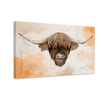highland cattle animal canvas - TenStickers