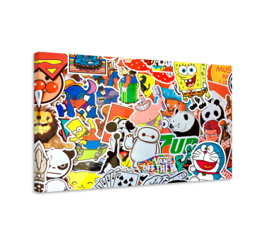Cartoon Characters wall pictures for nursery - TenStickers