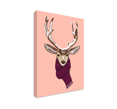 Christmas deer Stag canvas prints - TenStickers