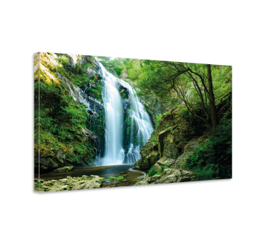 Waterfall in Forest canvas print - TenStickers